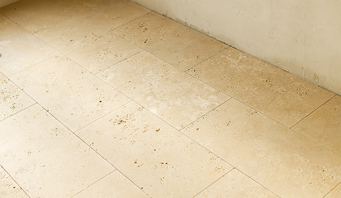 Dirty travertine floor Dirty travertine floor