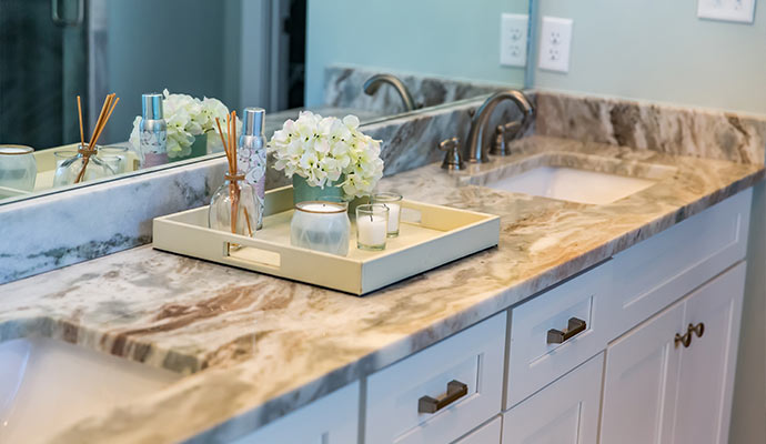 Polished granite surface Polished granite surface