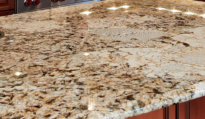 Polished granite surface Polished granite surface