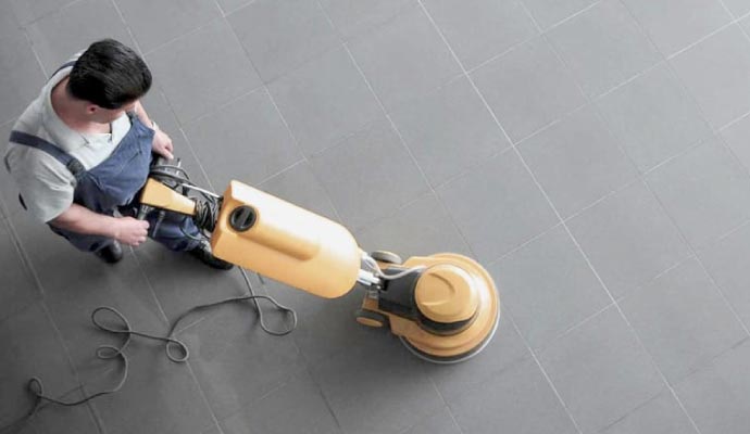 Commercial floor cleaning