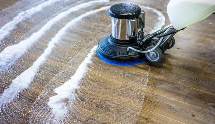 Hardwood floor cleaning