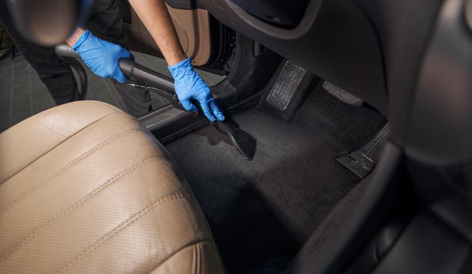 Professional vehicle cleaning